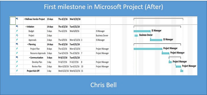 Project Status - Microsoft Project (After)