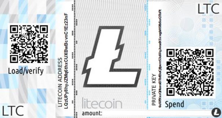 Litecoin (LTC) Wallets - Paper Wallet
